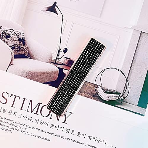 Rhinestone Lighter Electric Lighter Rechargeable Bling Glitter USB Lighter Flameless Girls Lighter for Women (Black)