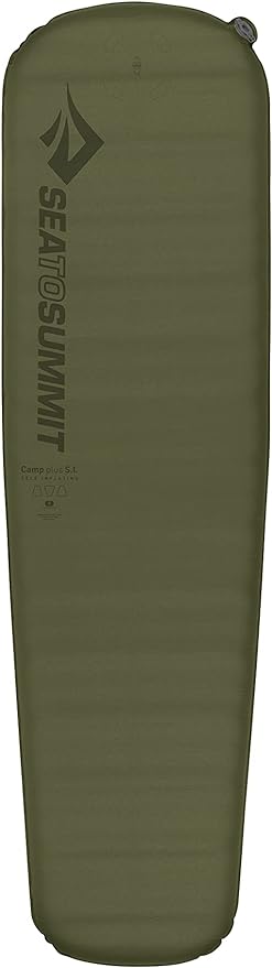 Sea to Summit Camp Plus Self-Inflating Foam Sleeping Mat for Camping, Tapered - Regular (72 x 20 x 3 inches)