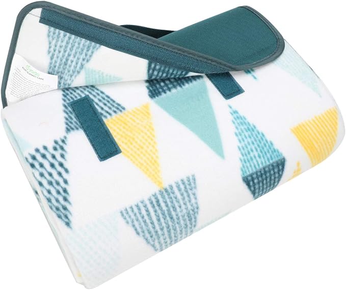 yodo Outdoor Picnic Blanket Water-Resistant for Camping Hiking Festivals, Forest Triangle