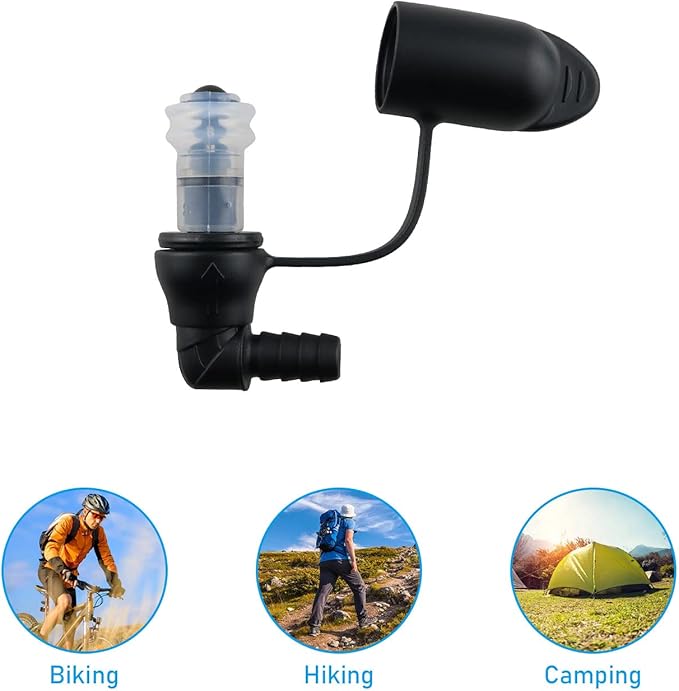 2PCS Hydration Packs Hydration Bags Bite Valve Mouthpiece Replacement for 90 Degree Cross Country Bladder Bag for Easy Drinking Universal for Any Hydration Pack System