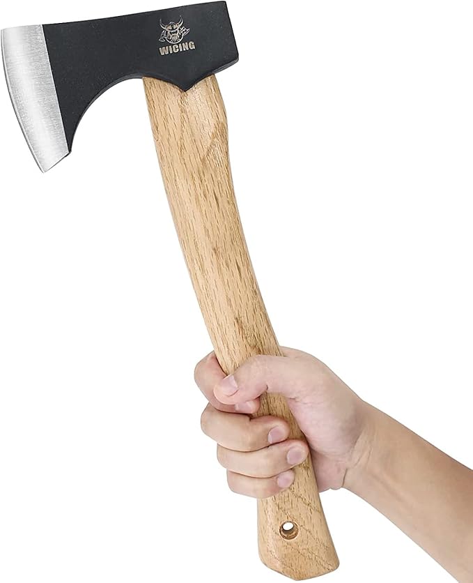 Throwing Axes - 14" Throwing Hatchet Great for Axe Throwing Competitions, High Carbon Steel Forged & Wooden Handle (1 Pack)