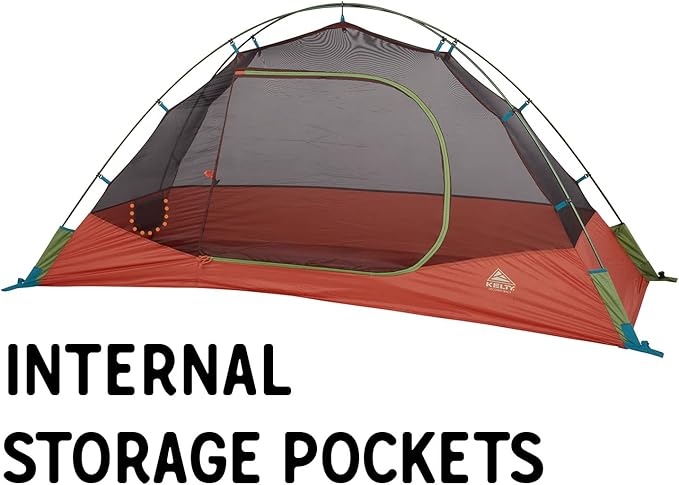 Kelty Tents Kelty Discovery Trail Backpacking Tent, Lightweight and Easy to Setup Backpacking Shelter with 2 Aluminum Poles, Single Door Single Vestibule, Stuff Sack Included