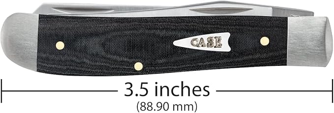 Case Cutlery CA27822: Mini Trapper Black Micarta