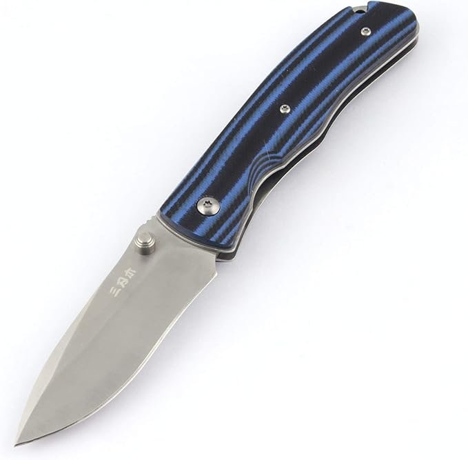 Sanrenmu 9055MUC EDC Frame Lock 8CR13MOV G10 Folding Pocket Knife
