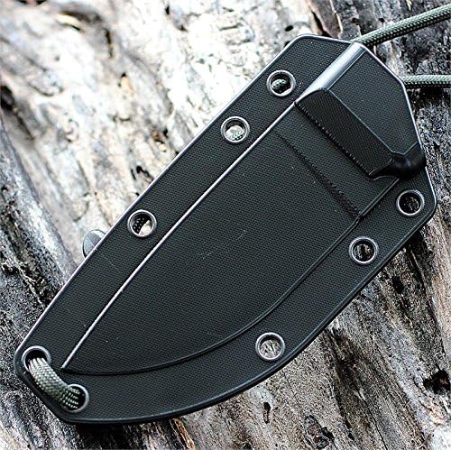 ESEE Knives 3P-MB Fixed Blade Knife w/Molded Polymer Sheath & MOLLE Back (Modified Pommel/Black Blade/Black Sheath)