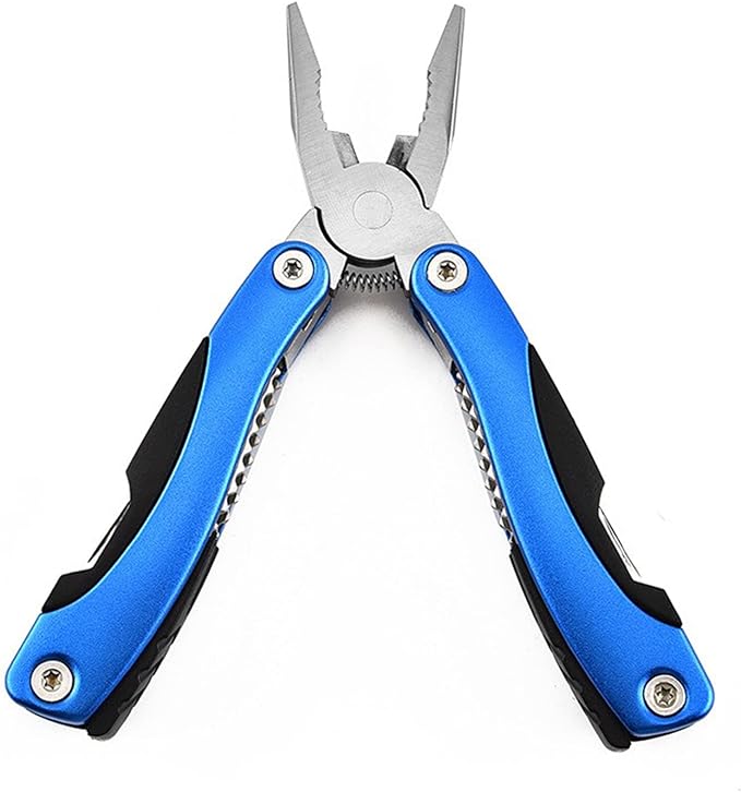 Multi Tool, Multitool, Dad Birthday Gift, Fathers Gifts, Christmas Gifts, Multitool Pliers, Camping Knife, for Outdoor, Survival, Hunting and Hiking(blue)