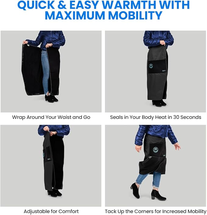 Mozy Wearable & Weatherproof Outdoor Blanket – Lower-Body Thermal Wrap for Superior Warmth