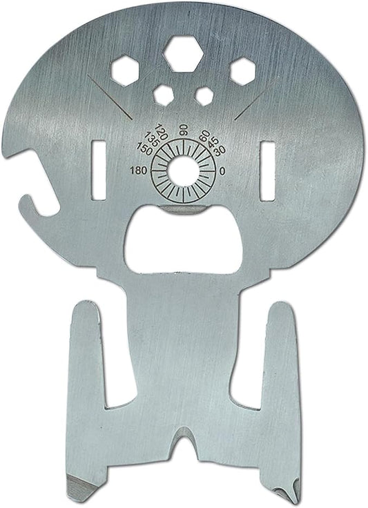 Star Trek: The Next Generation U.S.S. Enterprise-D 8-In-1 Multitool Kit | Includes Screwdriver, Wrench, Bottle Opener, Cord Cutter, Protractor, Hand Tools | Portable Survival Camping Tool