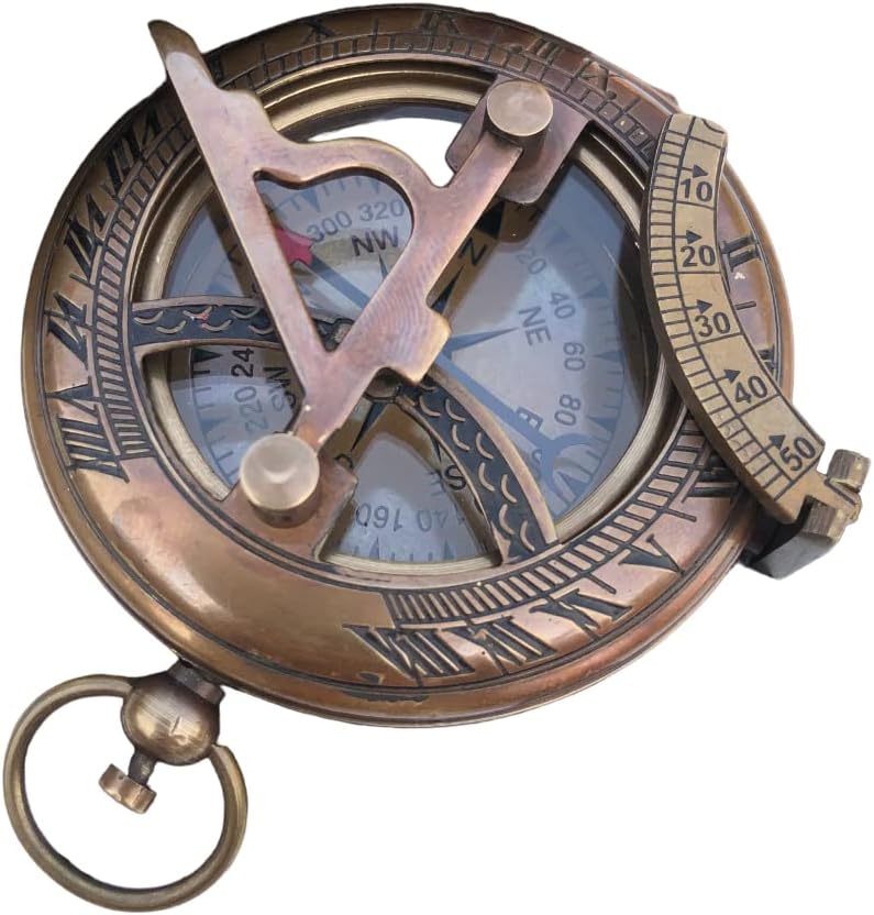 Personalized Compass, to My Dad, Gift from Son to Dad, Daughter to Father Compass, Birthday for Him Customized Working Brass Compass (to My Dad)