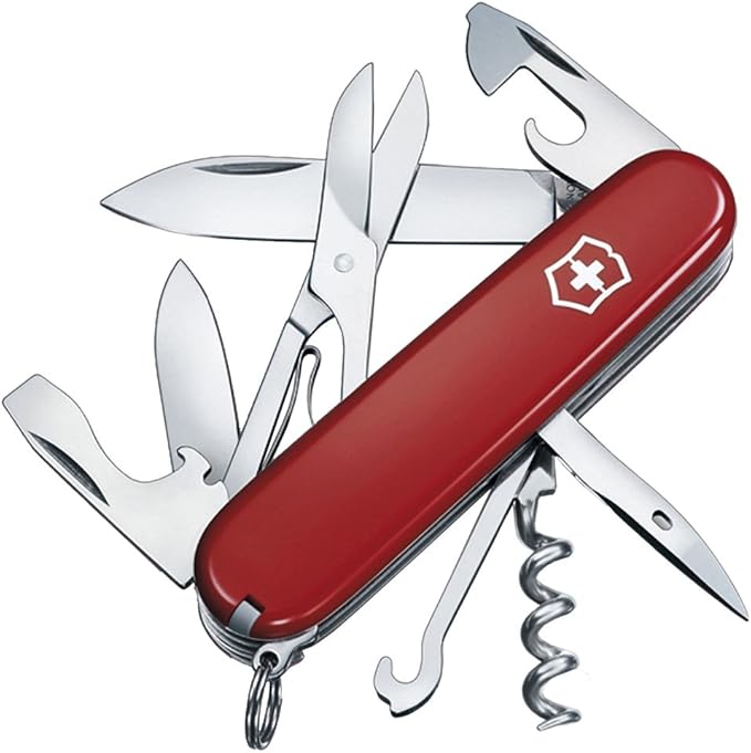 Climber Swiss Army Knife Red Blister Pack