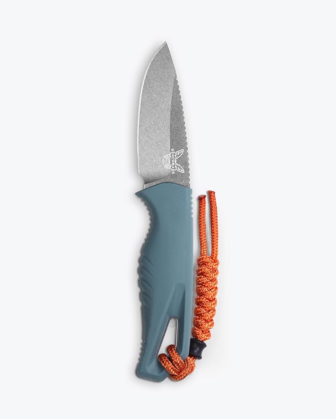 Benchmade - Intersect Outdoor Knife with Depth Blue Santoprene Handle (18050)