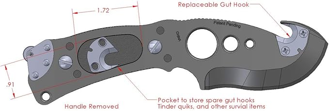 Phoenix Talon Survival Blade, Skinner,Skinning, Gut, Gutting Knife