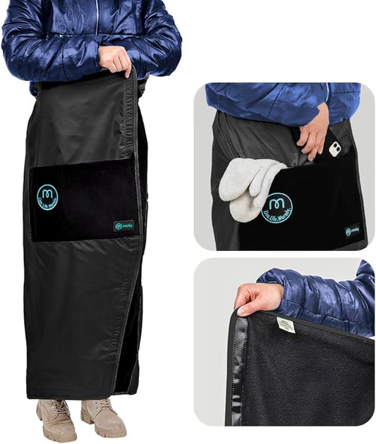 Mozy Wearable & Weatherproof Outdoor Blanket – Lower-Body Thermal Wrap for Superior Warmth
