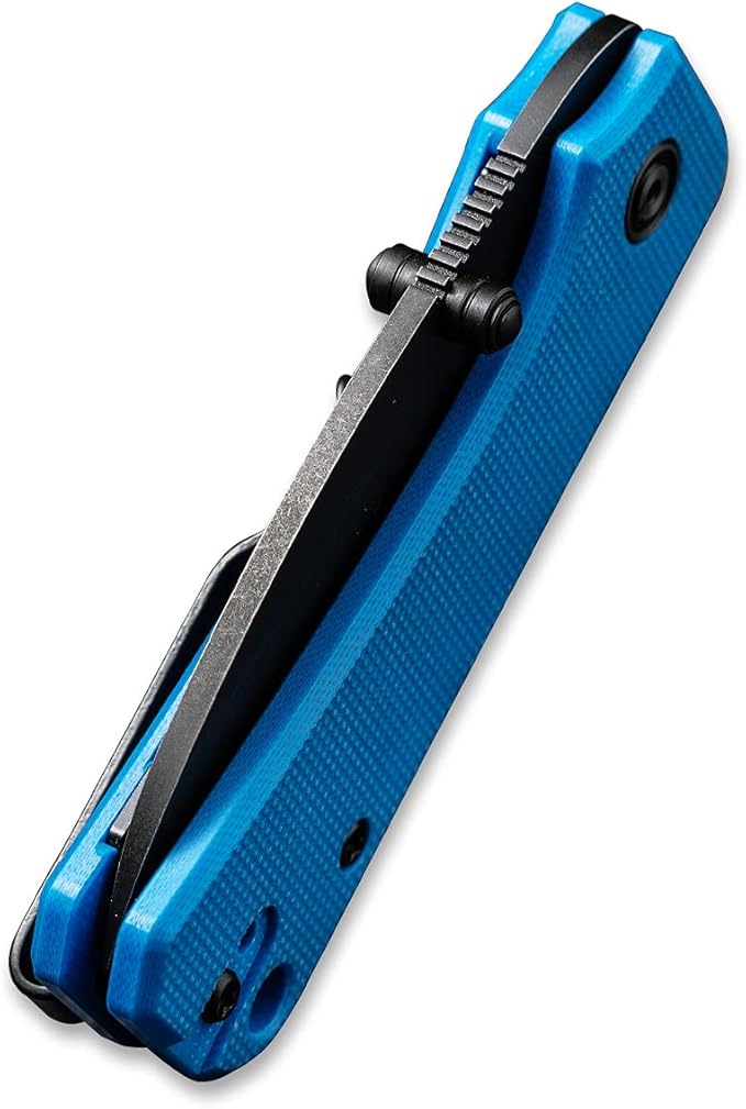 CIVIVI Baby Banter Pocket Folding Knife for EDC, 2.34" Blade Small Knife with Titanium Thumb Stud Opener C19068S-3 (Blue)