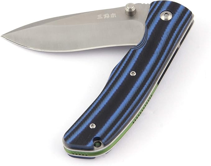 Sanrenmu 9055MUC EDC Frame Lock 8CR13MOV G10 Folding Pocket Knife