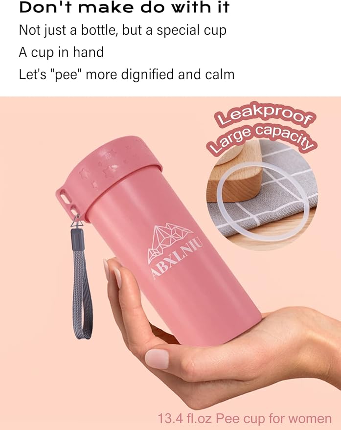 Female Urination Device with Cup, Female Urinals Portable Pee Funnel for Women - Standing Up to Pee Anywhere, Womens Pee Funnel Camping/Hiking Gear Gifts for Women