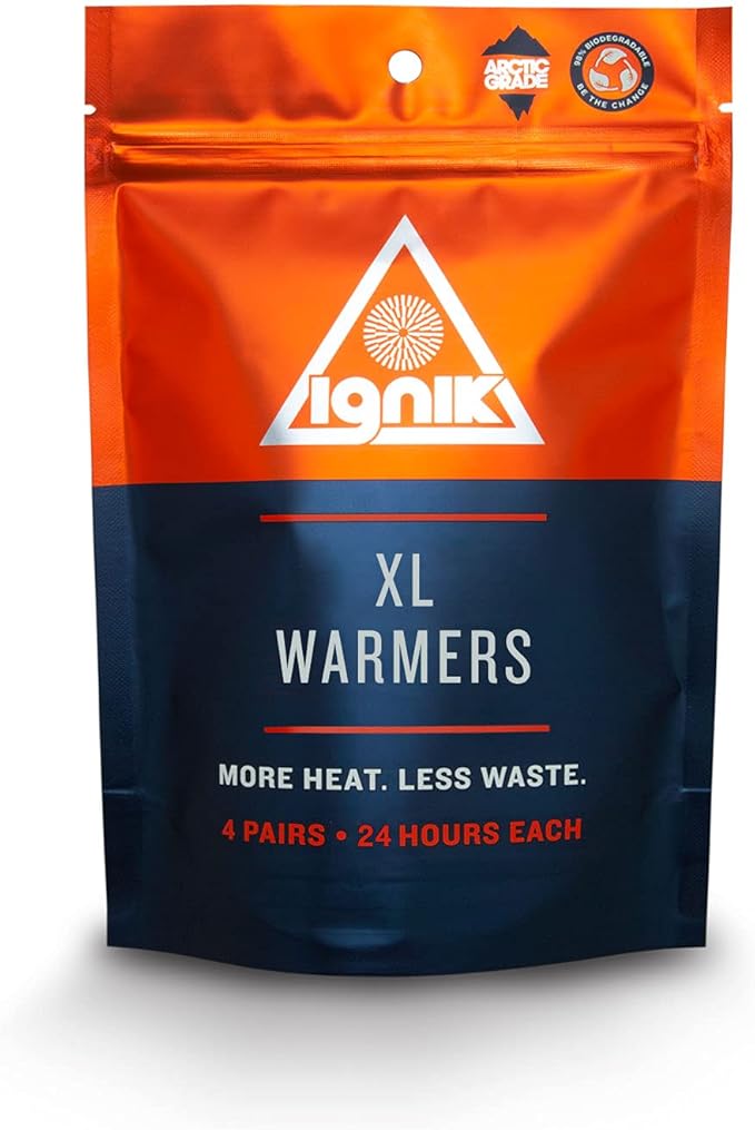 Ignik 24-Hour Compostable XL Body and Sleeping Bag Warmers with Resealable AirBarrier Pouch