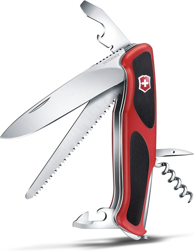 Victorinox RANGERGRIP 55 RED/Black Large Swiss Army Knife