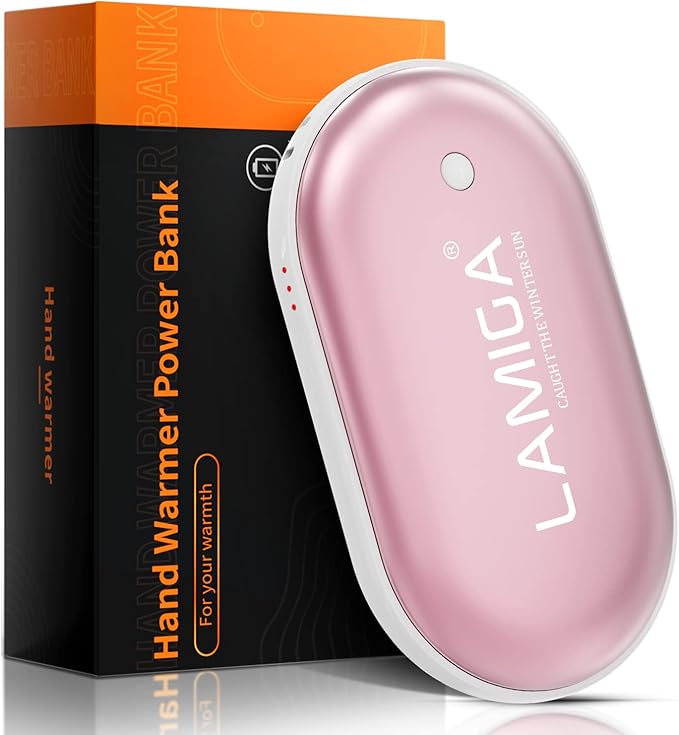 Hand Warmers Rechargeable,Electric Hand Warmer Reusable,5200mAh Portable Powerbank,Hot Hand Pocket Heater for Outdoor Camping and Hunting,The Best Gift for Winter.