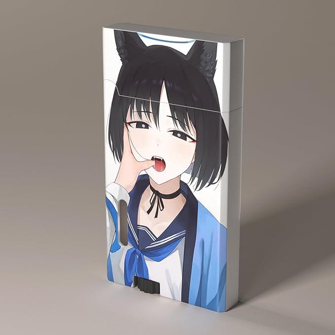 Anime Girl Windproof Flame Adjustable Lighter,Cool,Jet Torch Flame Lighters,Butane Refillable Torch,BBQ Candles Camping (No Butane Fuel)