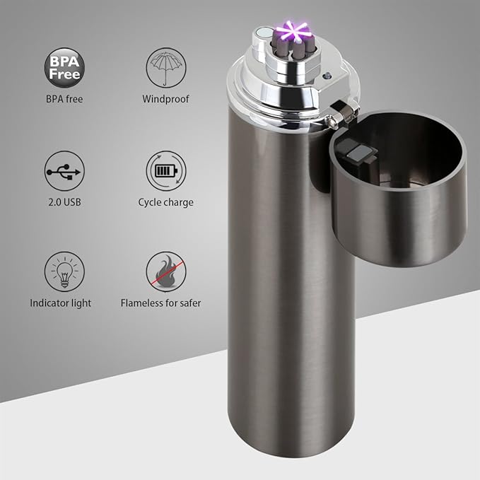 Electric Candle Lighter - Triple Arc Plasma Beam Lighter - Rechargeable Windproof Flameless Electronic Plasma Torch Lighter XL Lighters