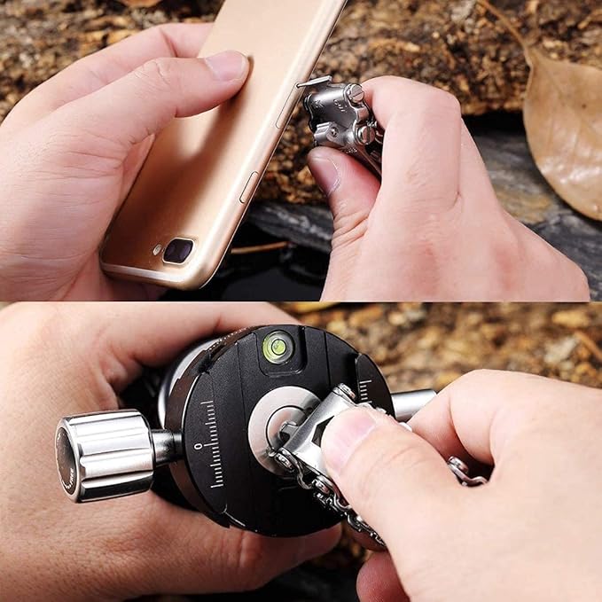 Multitool Bracelet 29 in 1, 22cm Stainless Steel, Multi Tool Bracelet for Men Outdoor Travel Watch Strap, Multifunctional Wristbands, Portable Wearable Multitool Trend Bracelet with A Pry Tool