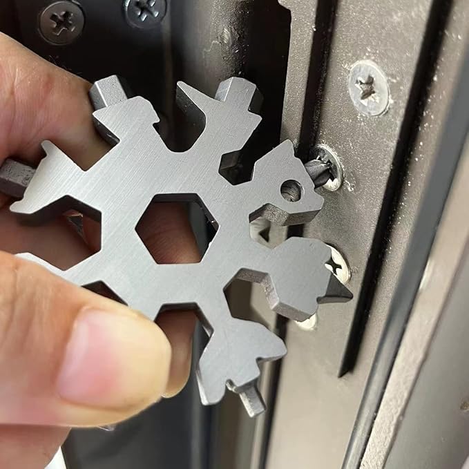 Snowflake Multitool 20 In 1 ,Christmas stocking stuffer,Unique Gifts for Dad Men Women