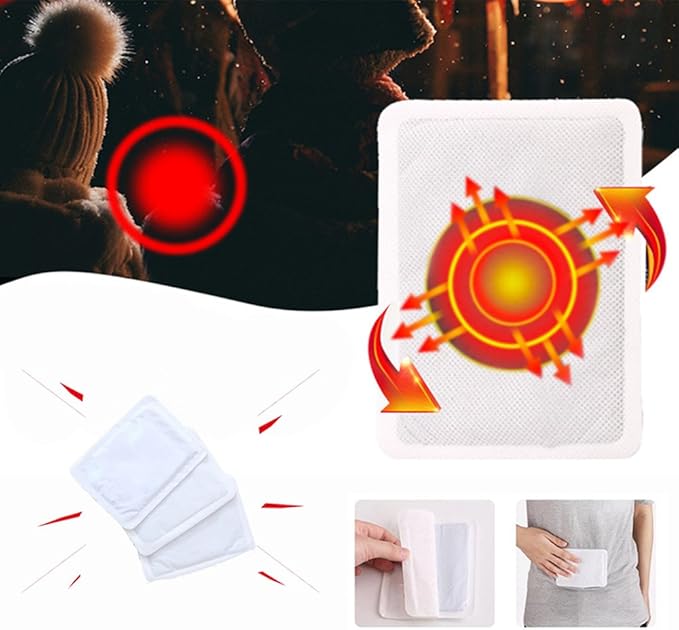 World-BIO Body Warmers for Cold Weather, Heat Warmer Patch Disposable with Adhesive Backing Gives Hours Warm - 5/10/12/17/20/32/40 Packs, Foot Warmer & Hand Warmers Long Lasting Safe Natural Odorless