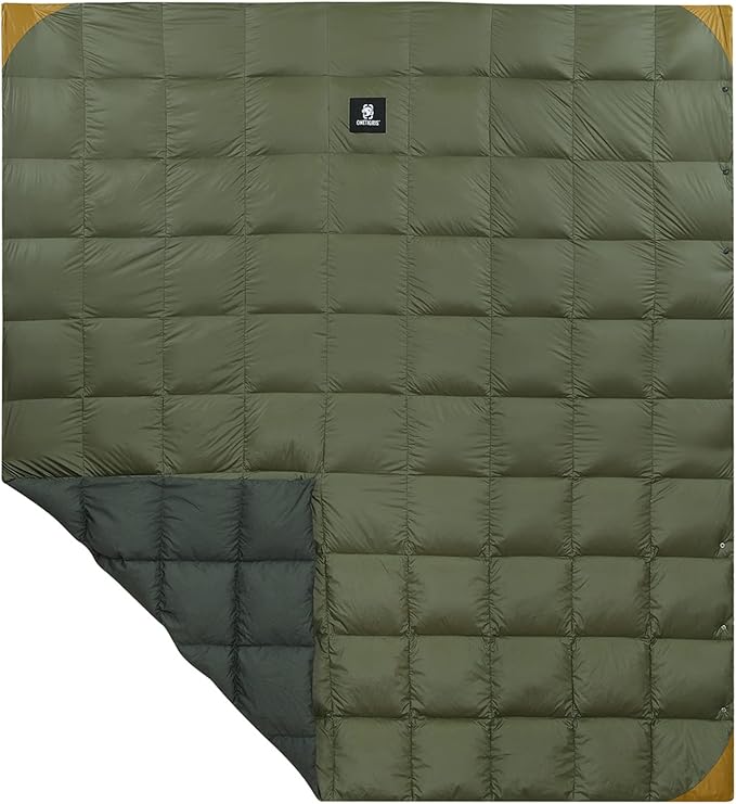 OneTigris Down Camping Blanket 2 Person -Warm, Lightweight, Packable, Puffy Outdoor Travel Blanket for Cold Weather Backpacking Hiking Stadium Gardening Beach Picnic Quilt