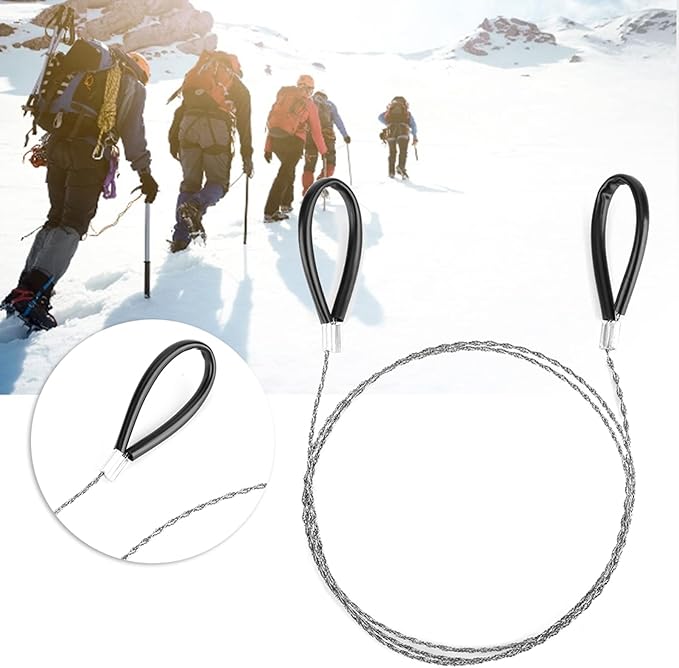 Wire Saw, Outdoor Wire Saw Reel, Compact Wire Saw Reel, Essential Outdoor Cam Survival Tool for Emergencies, Travel and Adventure