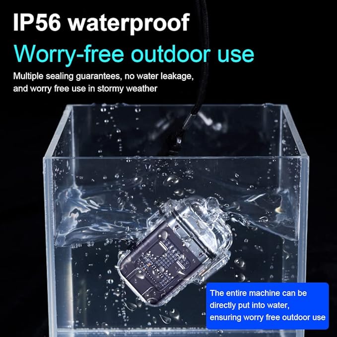 Electric Lighter Rechargeable Waterproof IP56 System Dual Arc Lighter with Flashlight LED Batterry Indicator Outdoor Windproof Lighter with Lanyard for Camping Survival Emergency