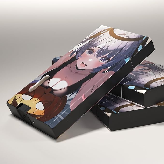 Anime Girl Windproof Butane Jet Torch Lighter,Funny Cool Lighters,Adjustable Jet Flame Torch,Refillable,Grill BBQ Candle Camping(Without Gas)