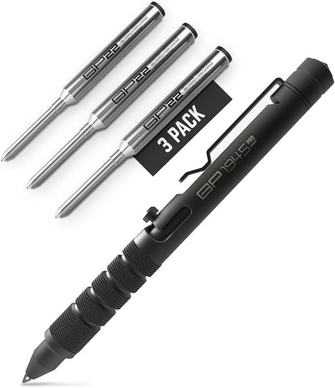 GPCA - GP22 Ink Refill Cartridges for Gel Pens, Designed for Gel Pens Medium Point Size, 3-Pack Pen Refills, Use with GP 1945 Pens and Short Pens, Black