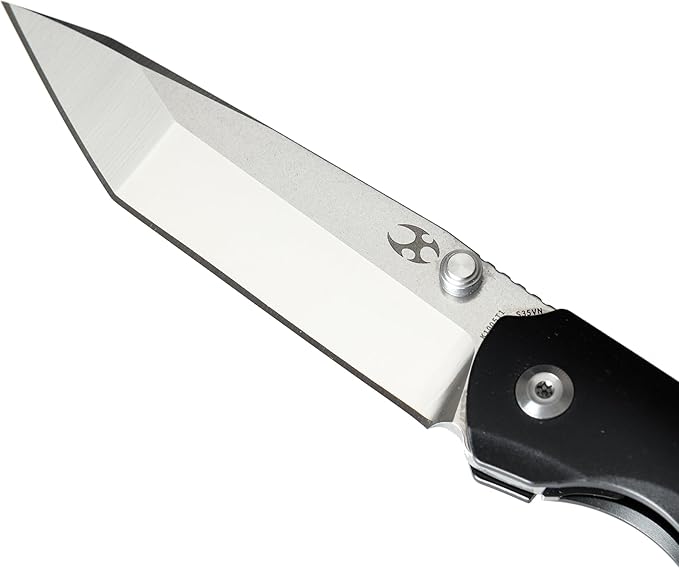 KANSEPT Warrior Pocket Knife with CPM-S35VN Blade Framelock Camping Hiking Folding Knife for Men 6AL4V Titanium +carbon fiber Handle Drop Pocket Folding Knife K1005T1