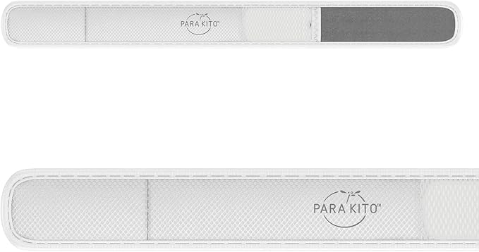 PARA'KITO Mosquito Insect & Bug Repellent Wristband - Waterproof, Outdoor Pest Repeller Bracelet w/Natural Essential Oils (White)