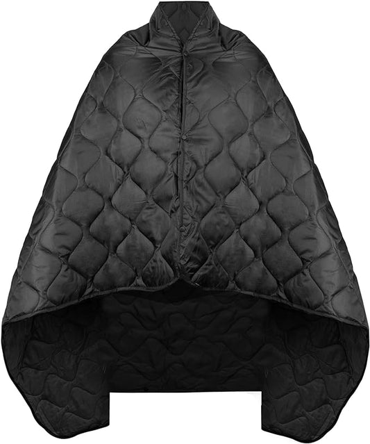 Military Poncho Liner 55”x 79” Camping Blanket Woobie Compact Waterproof for Travel Stadium Outdoor Camping