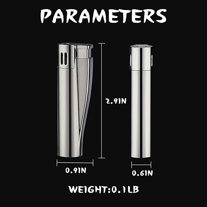 Butane Torch Lighter, Adjustable Pocket Windproof Jet Flame Lighter for Candles Camping Barbecue Kitchen (No Gas) (Black Ice)