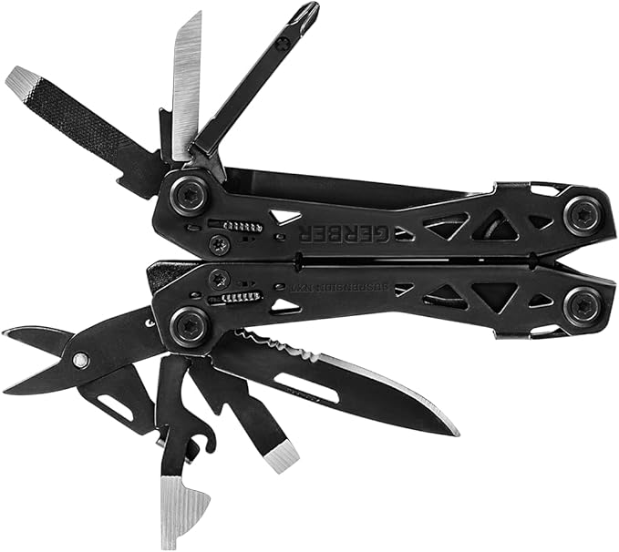 Gerber Gear Suspension-NXT 15-in-1 Multi-Tool Pocket Knife Set - EDC Gear and Equipment Multi-Tool with Pocket Clip - Black