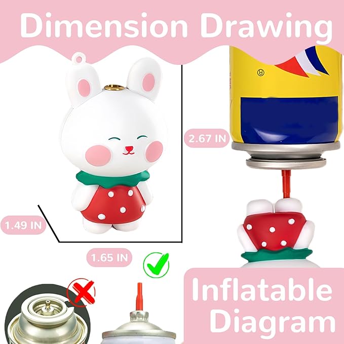 Cute Cartoon Animal Lighter Butane Refill, Pretty Aesthetic, Unique for Women Candles Gifts Camping BBQ (No Butane Fule) (23#)