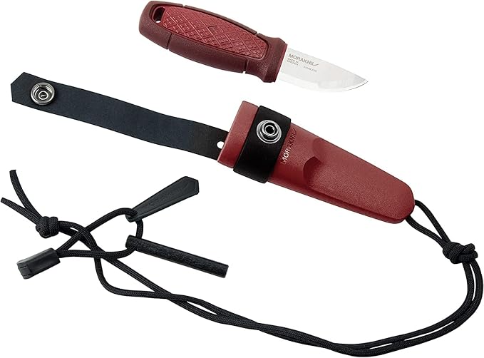 Morakniv Eldris Fixed-Blade Pocket-Sized Knife with Sandvik Stainless Steel Blade, Lanyard and Firestarter, 2.2-Inch