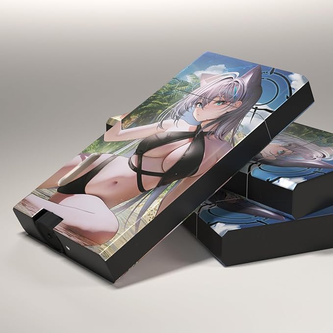 Anime Girl Windproof Flame Adjustable Lighter,Cool,Jet Torch Flame Lighters,Butane Refillable Torch,BBQ Candles Camping (No Butane Fuel)