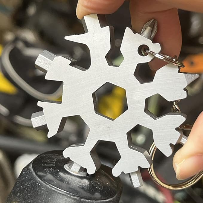 Snowflake Multitool 20 In 1 ,Christmas stocking stuffer,Unique Gifts for Dad Men Women