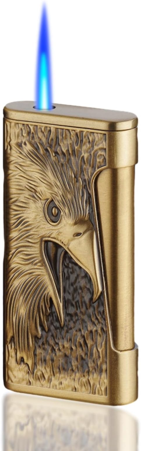 Eagle Lighter, Cool Lighter, Windproof Lighter, Soft Flame Lighter,Butane Torch Lighter, Men's Lighter, Unique Lighter Gift, Candles, Outdoor, Camping Accessories (No Butane Fuel) (Eagle Head)