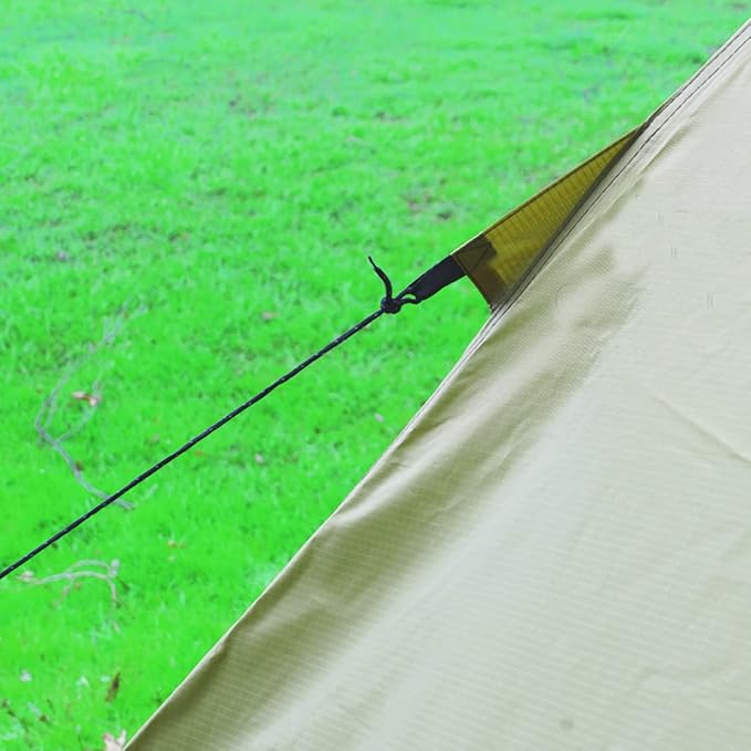 PRESELF 2-3 Person Tipi Hot Tent Version2 with Stove Jack, for Hunting Bushcraft, Lightweight, Standing Room, Teepee Backpacking Camping Hiking