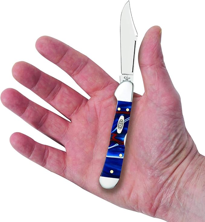 Case WR XX Pocket Knife Patriot Kirinite Mini Copperlock Item #11211 - (101749L SS) - Length Closed: 3 5/8 Inches