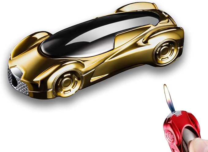 Funny Mini Car Lighter, Refillable Torch Lighter, Unique Gifts for Men Candle Lighter Camping Hiking Accessories Gear(No Butane Fuel) (#11)