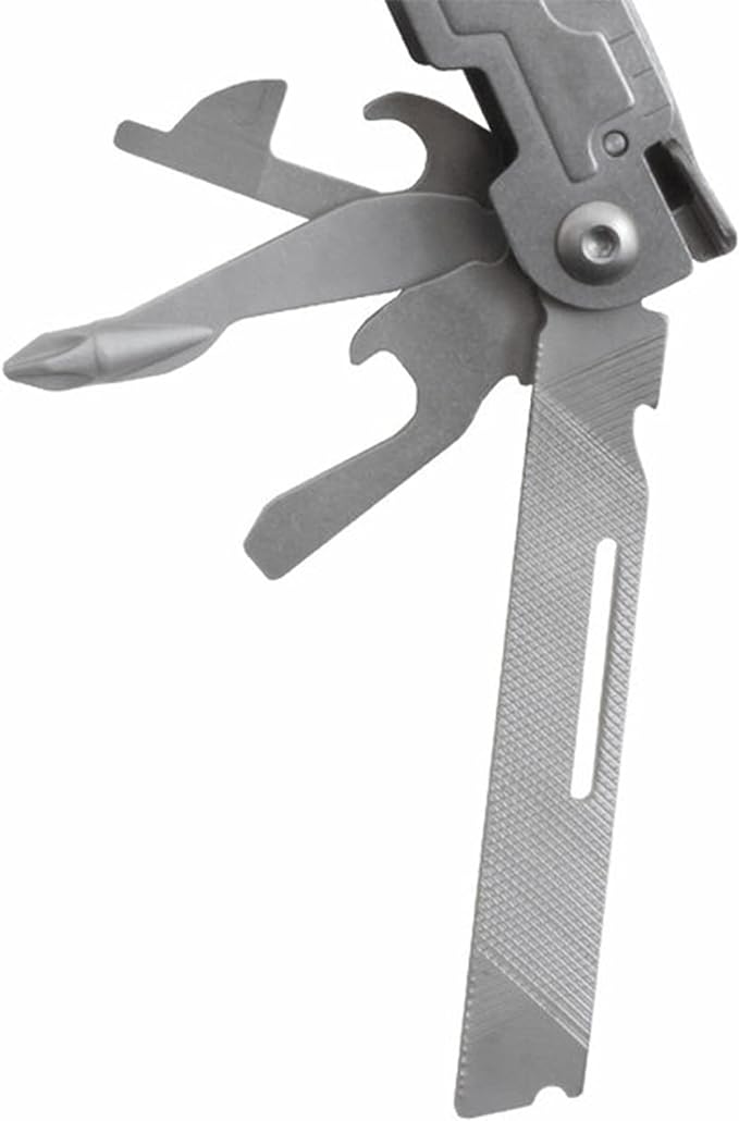 SOG PowerAccess Well-Rounded One-Handed Lightweight Daily Pocketable Stainless Steel Multi-Tool for Backcountry 18 Tools, Stone Wash