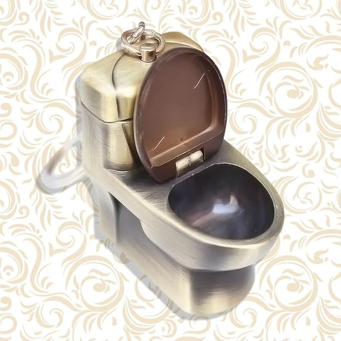 Creative Lighter, Butane Torch Lighter, Novelty Lighter, Inflatable Lighter, Adjustable Soft Flame Lighter for Camping, BBQ, Candles, Birthdays and Other Gifts (Gas Free) (Bronze)