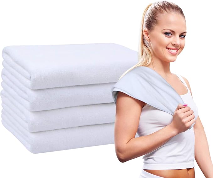 VIVOTE Microfiber Gym Towels Sports Sweat Towel Super Absorbent Ultra Soft Multi-Purpose Man Women Fitness Workout Travel Camping Hiking Yoga 16 Inch X 32 Inch