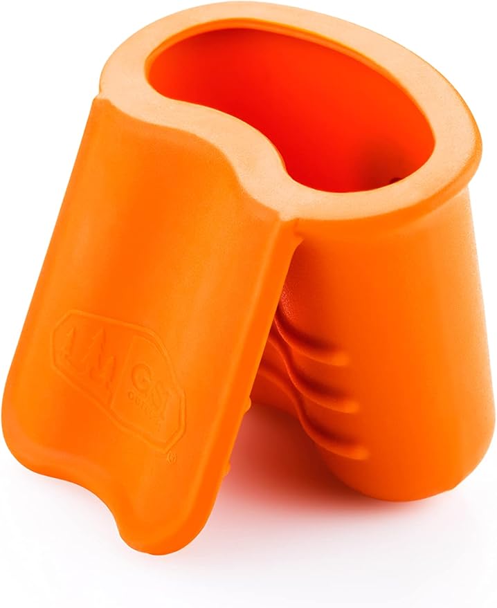 GSI Outdoors MicroGripper - Heat-Resistant Non-Slip Magnetic Silicone Pot Gripper for Indoors & Outdoors - Orange, 2” inch